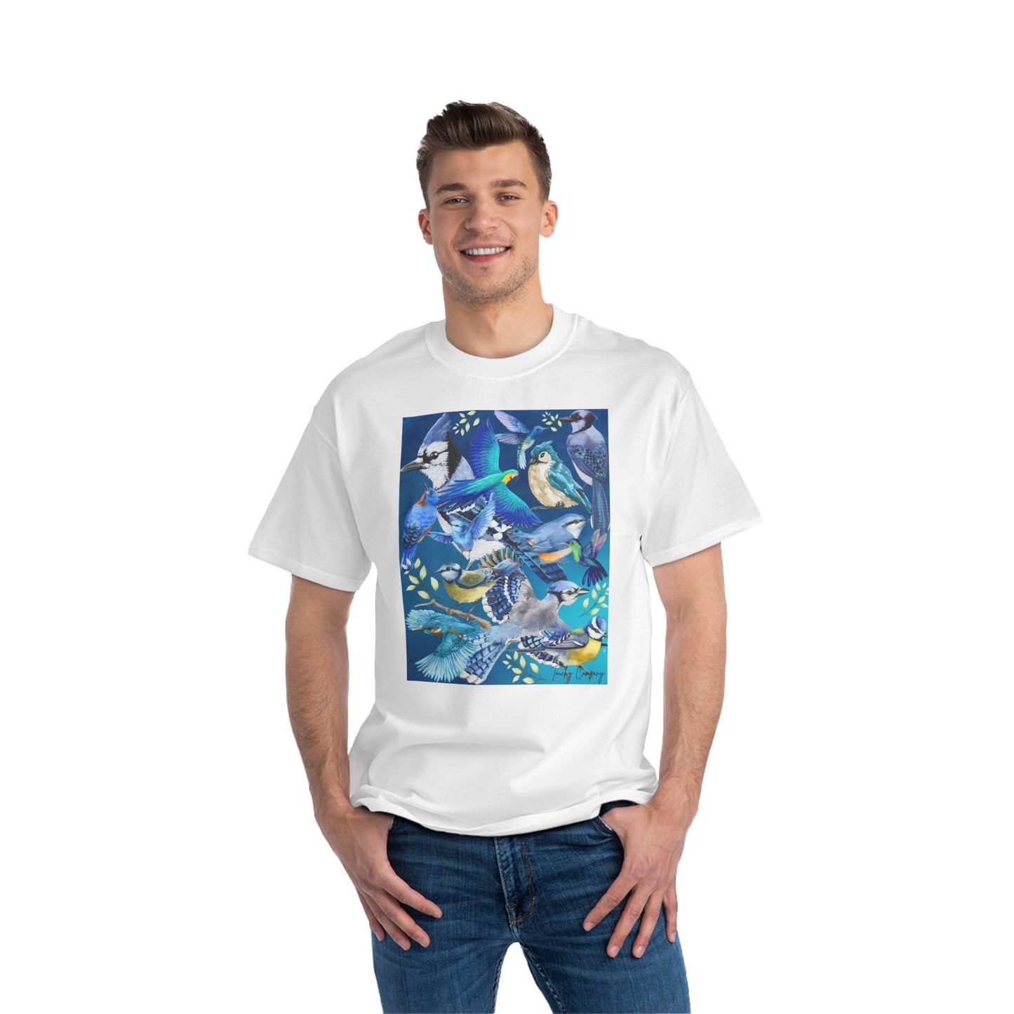 Colorful Bird Graphic T-Shirt for Nature Lovers