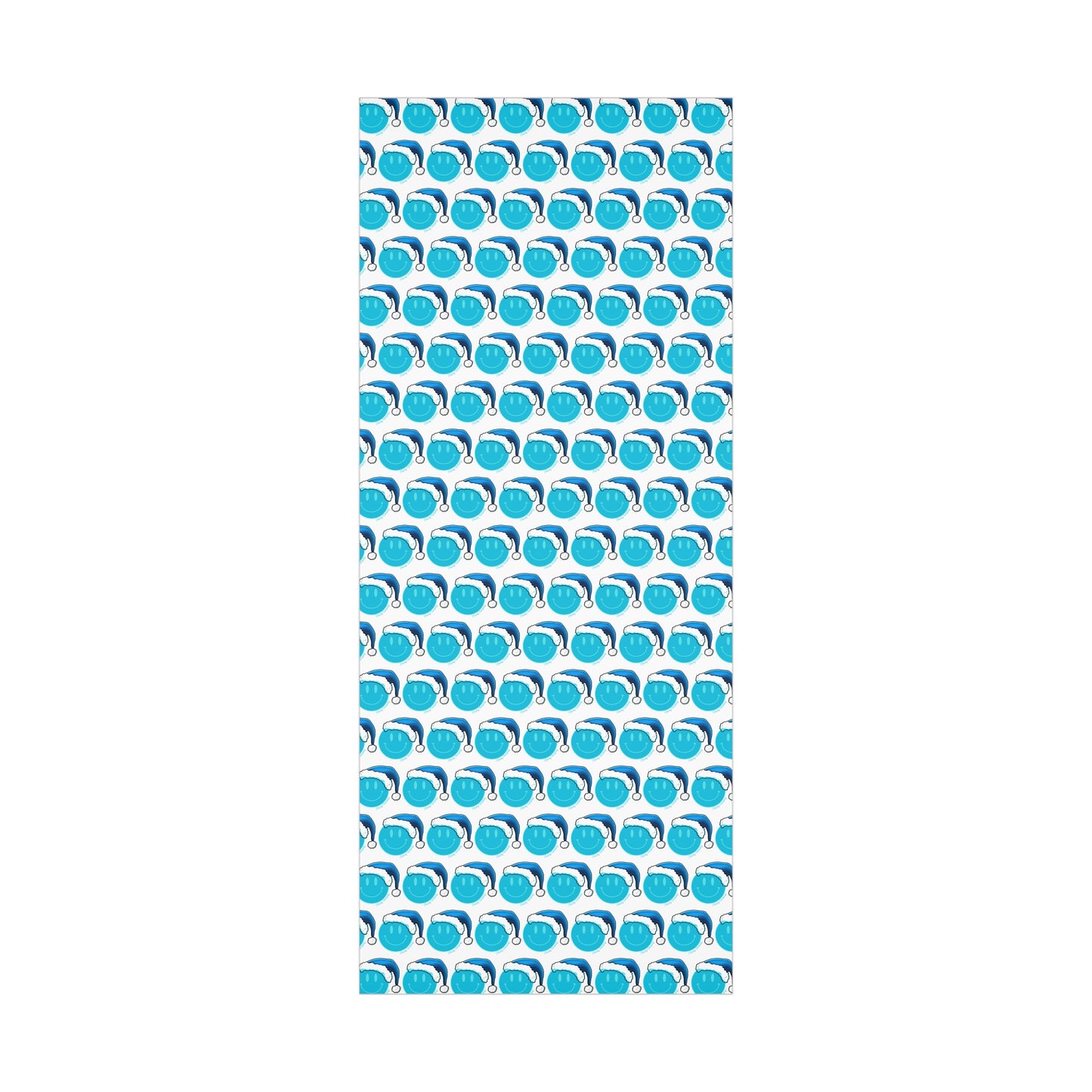 Blue Face Santa Gift Wrap Papers