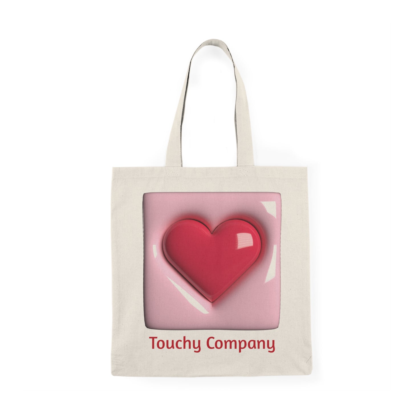 Bubble Heart, Natural Tote Bag