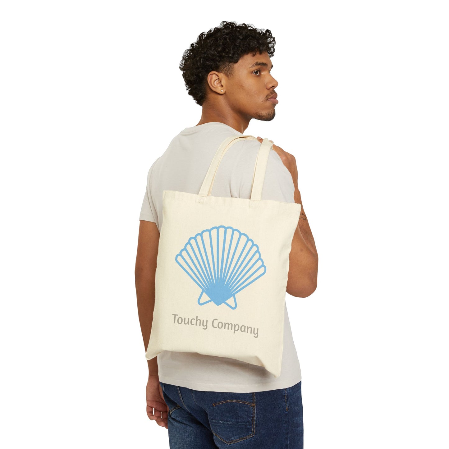 Touchy Company Seashell Canvas Tote Bag - Eco-Friendly Shopping Bag