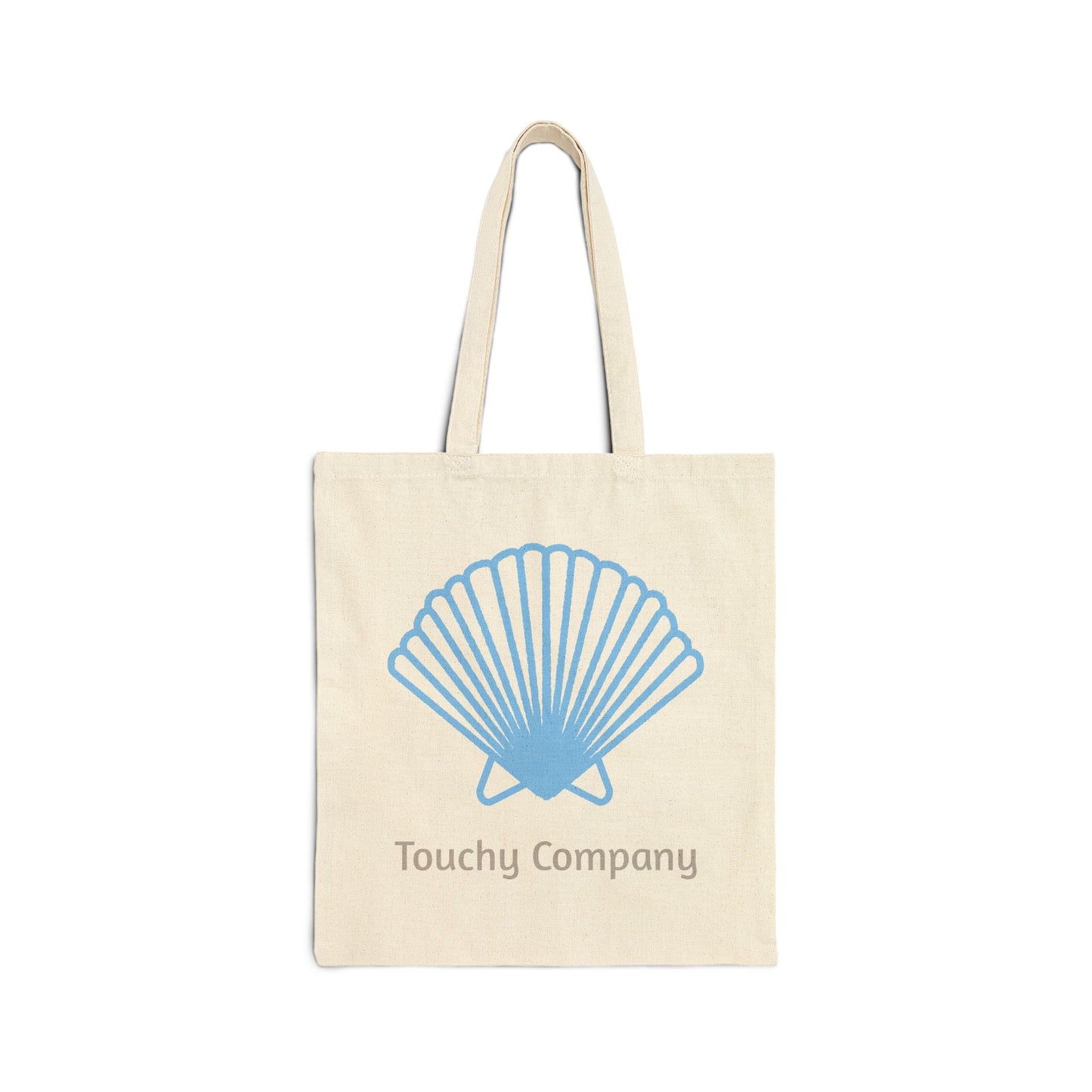 Touchy Company Seashell Canvas Tote Bag - Eco-Friendly Shopping Bag