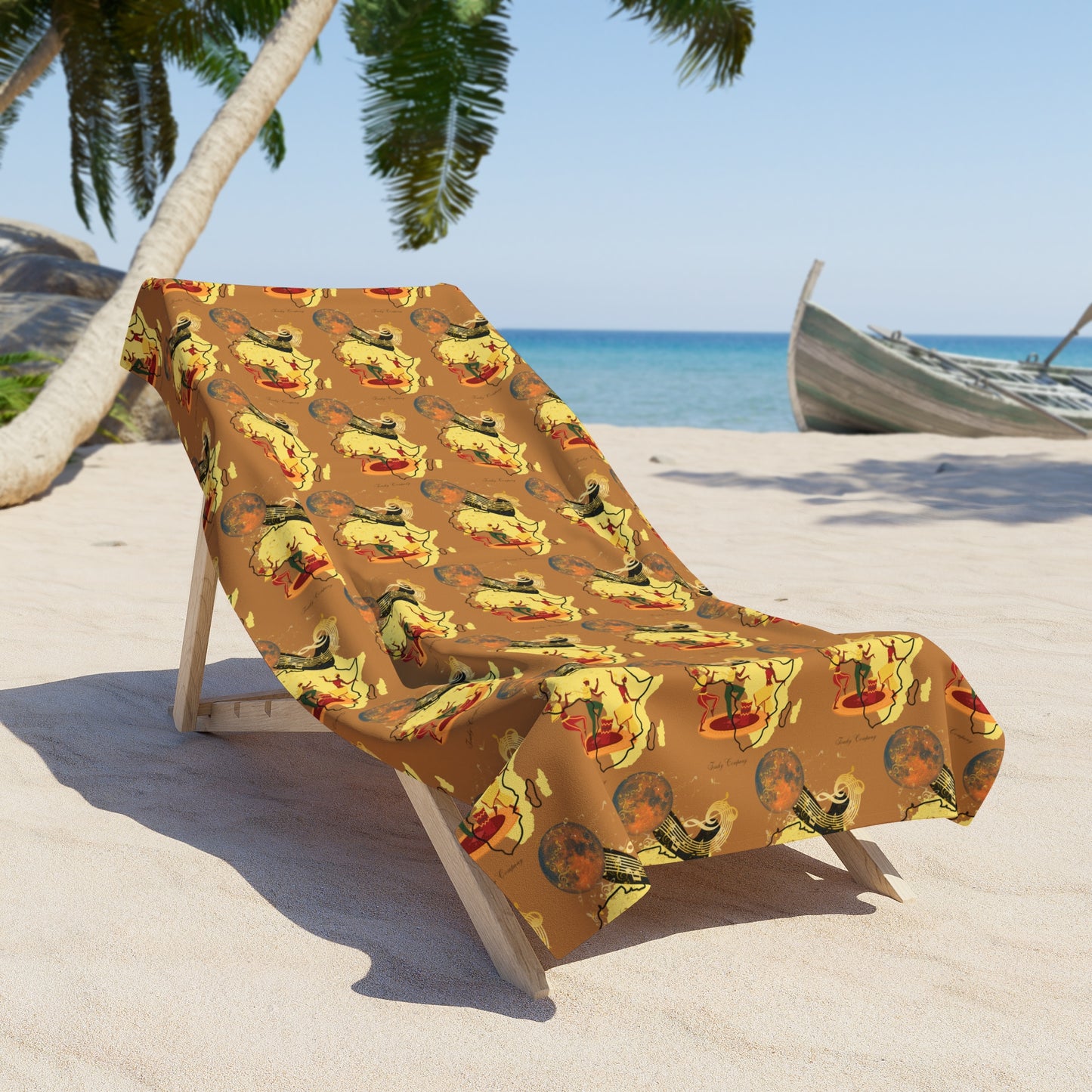 African Dance, Beach Towel