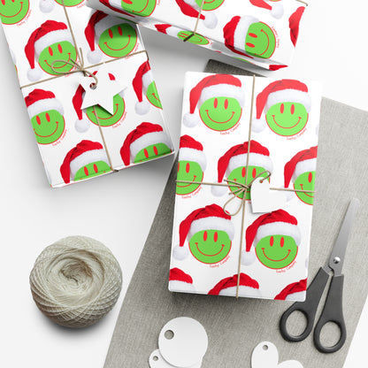 Green Face Gift Wrap Papers