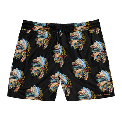 Mighty Indian, Mid-Length Swim Shorts