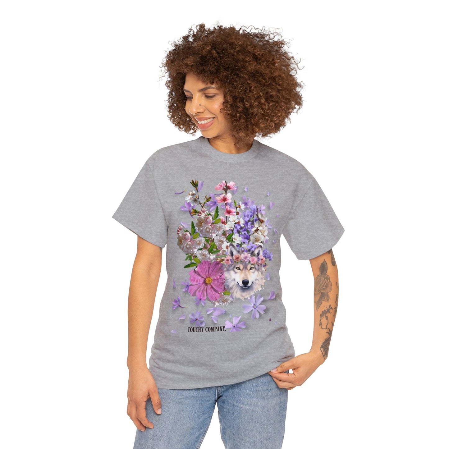 Flower Wolf, Unisex T-shirt