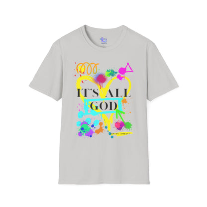 It's  All God Paint Splat #1 Unisex Softstyle T-Shirt