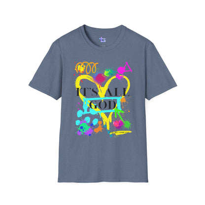 It's  All God Paint Splat #1 Unisex Softstyle T-Shirt