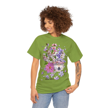 Flower Wolf, Unisex T-shirt