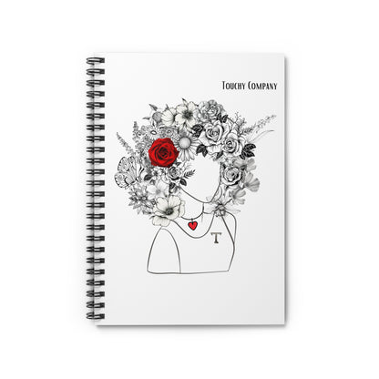 Red Rose, Spiral Notebook - Ruled Line