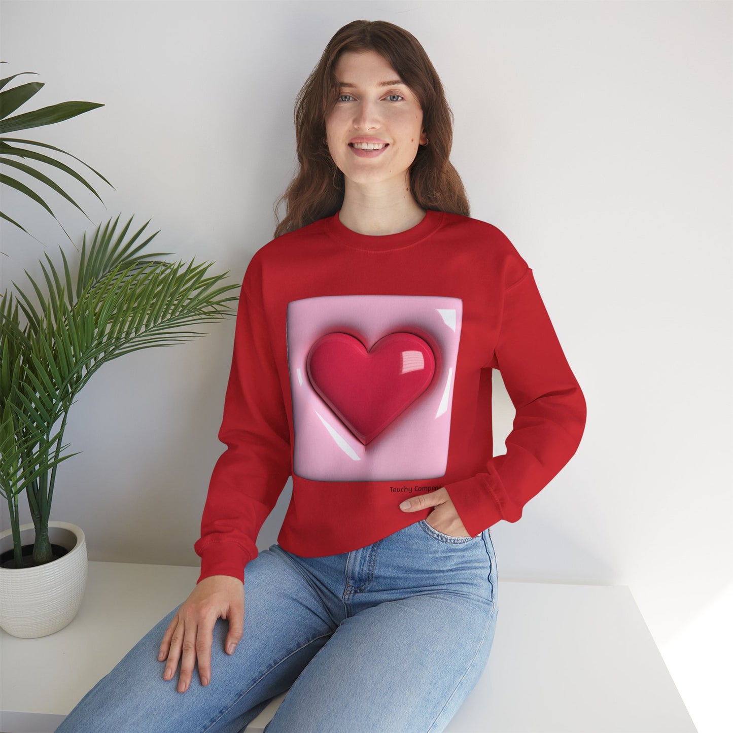 Bubble Heart, Unisex Crewneck Sweatshirt