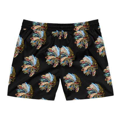 Mighty Indian, Mid-Length Swim Shorts