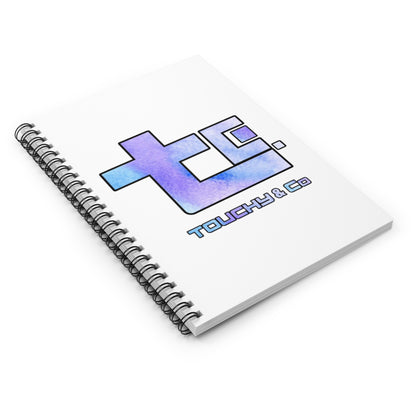 Touchy Logo, Spiral Notebook - Ruled Line