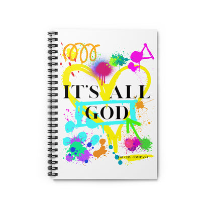 It's All God Paint Splat #1 Goals Journal