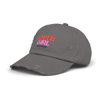 Lover Girl Unisex Distressed Cap