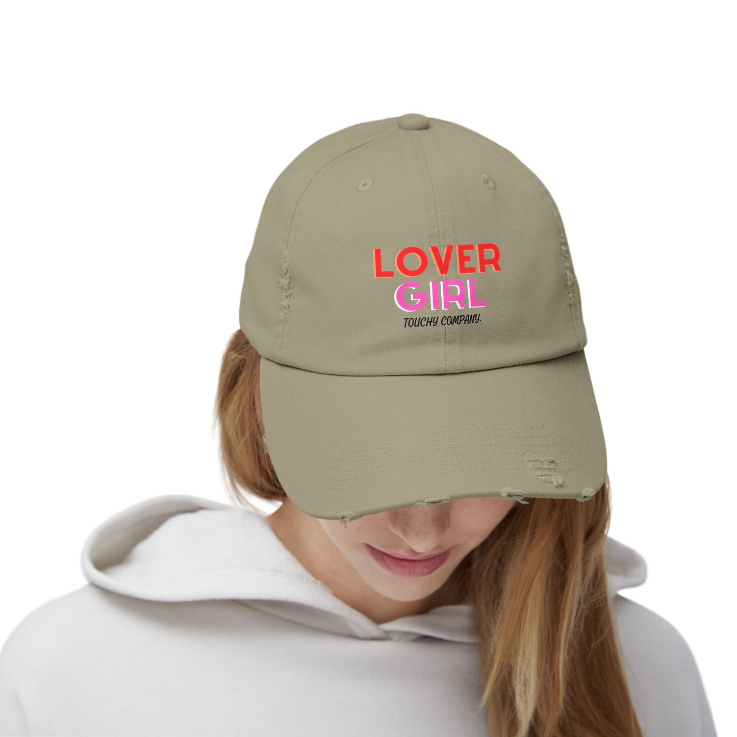 Lover Girl Unisex Distressed Cap