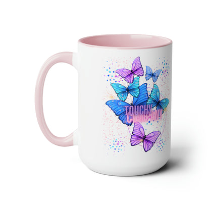 Tropical Butterfly, Two-Tone Coffee Mugs, 15oz