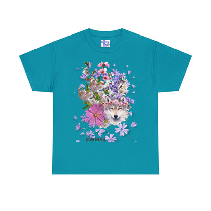 Flower Wolf, Unisex T-shirt