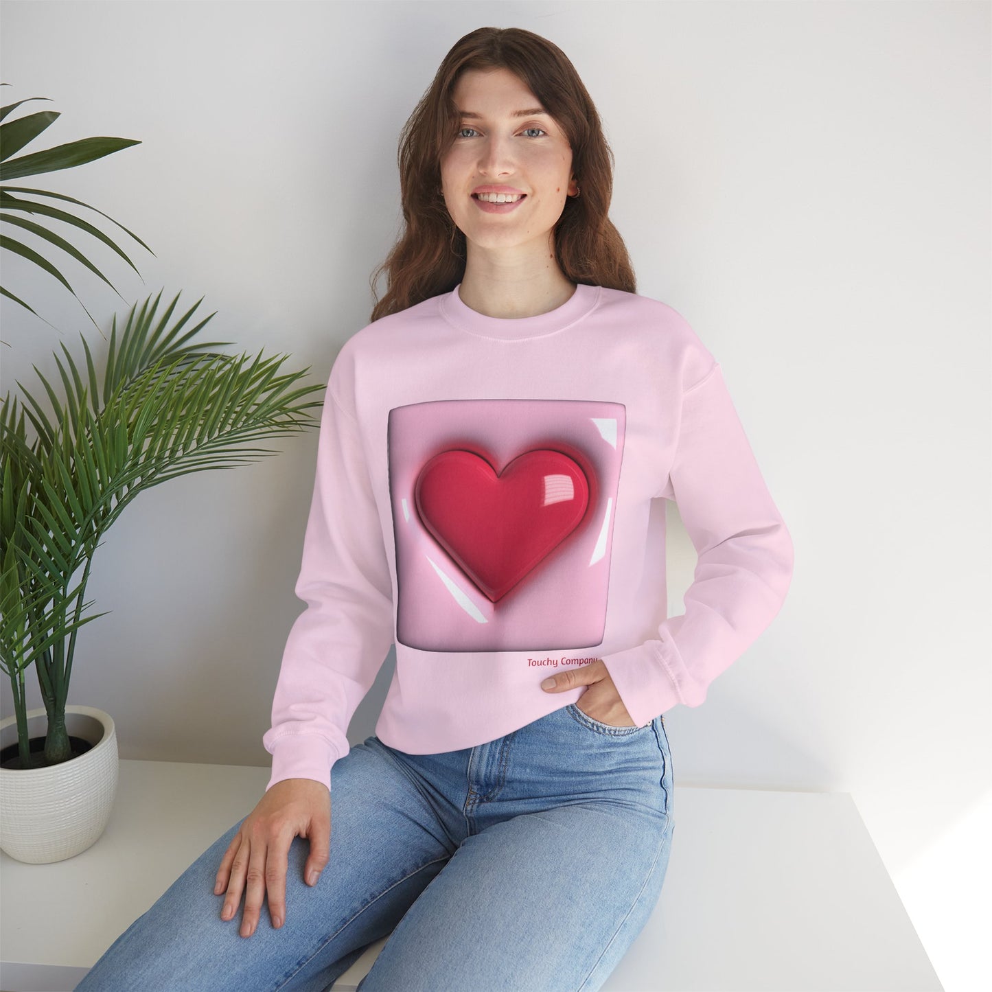 Bubble Heart, Unisex Crewneck Sweatshirt