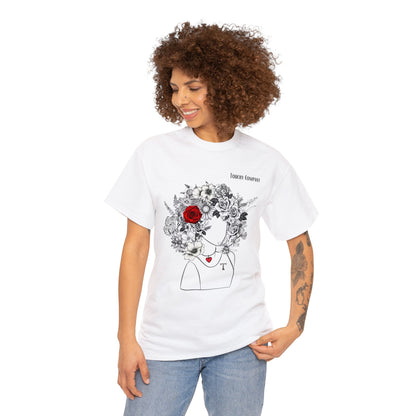 Red Rose Girl, Unisex T-Shirt