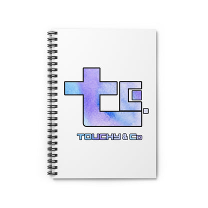 Touchy Logo, Spiral Notebook - Ruled Line