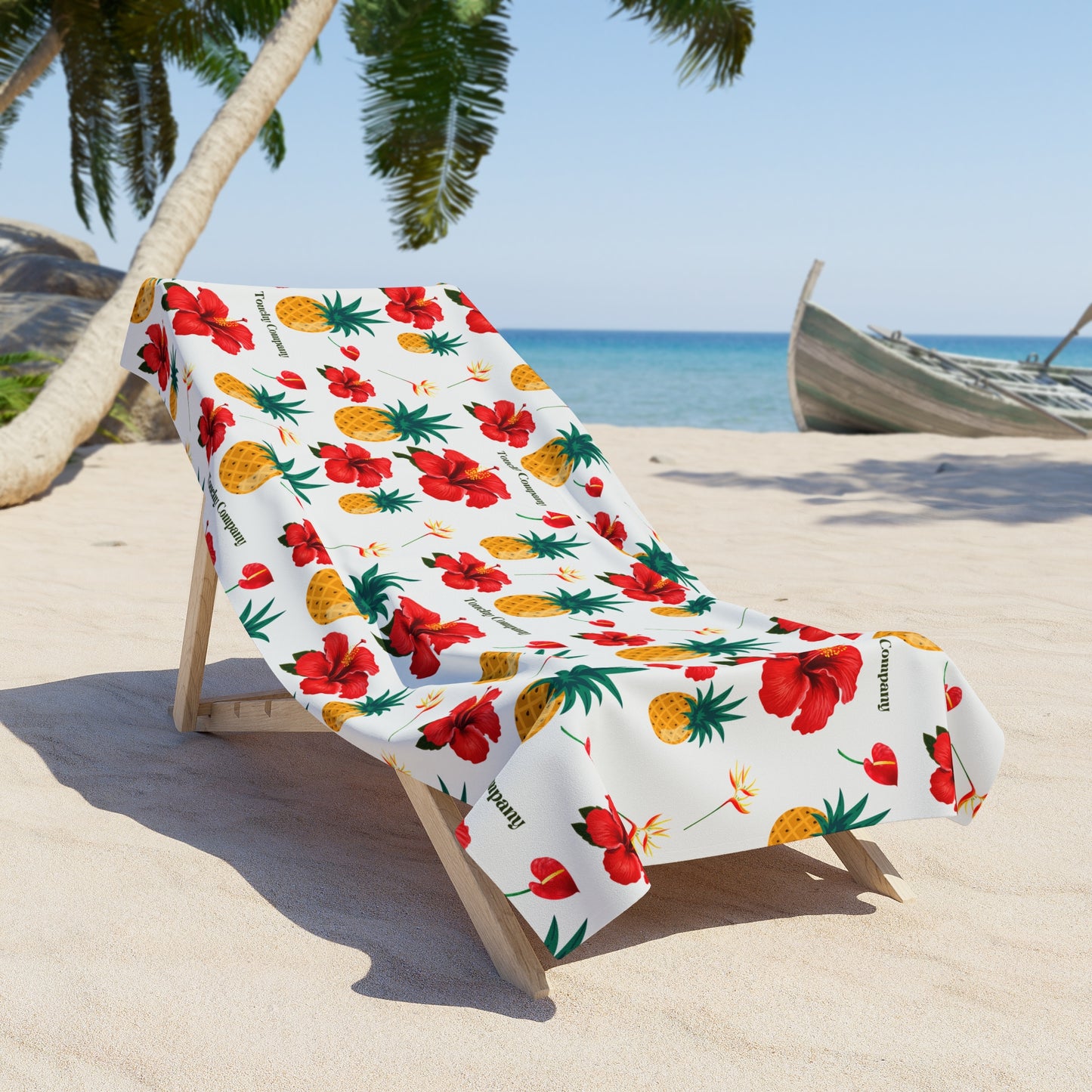 Hawaiian Pineapple Beach Towel