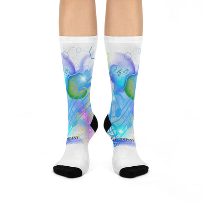 Space Music Crew Socks