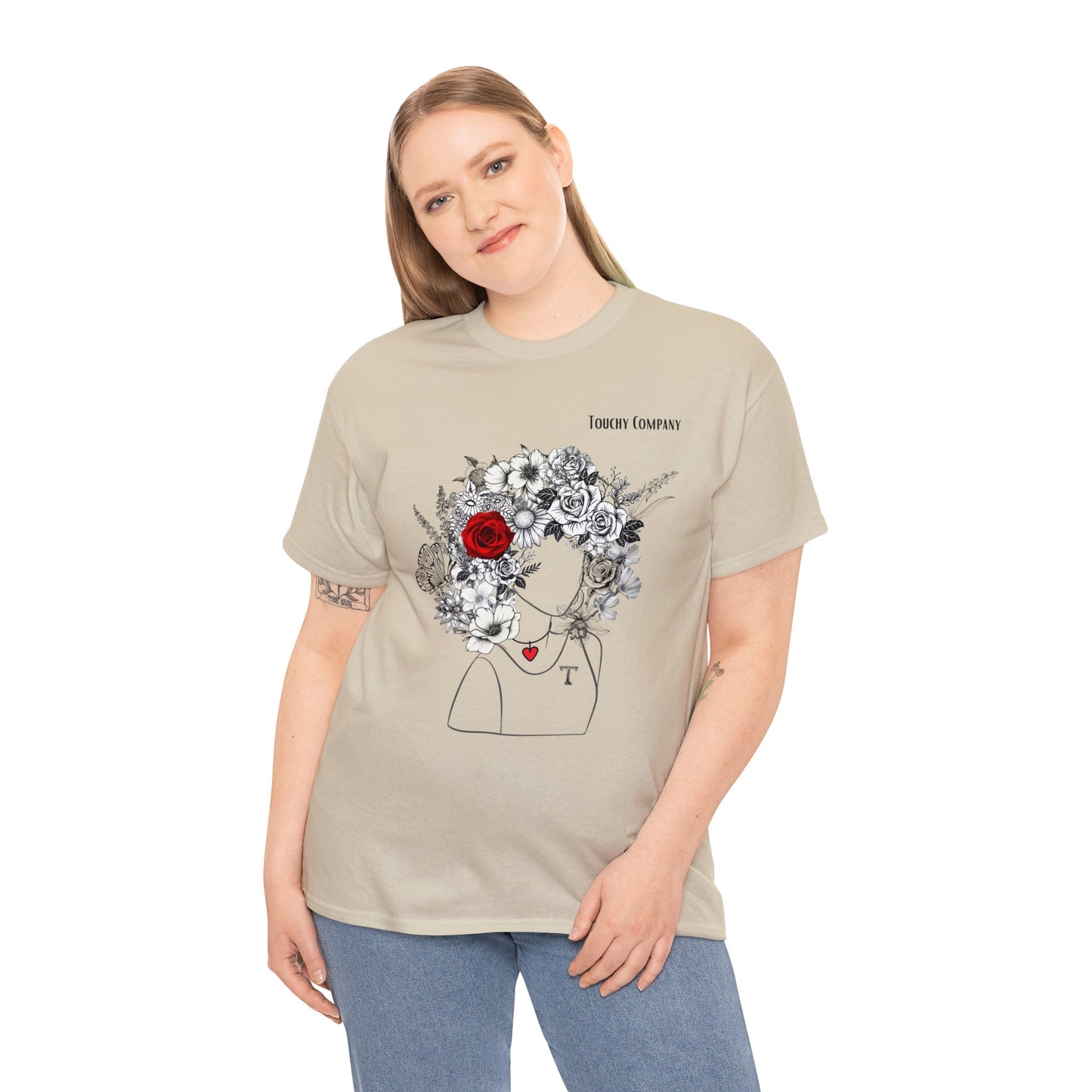 Red Rose Girl, Unisex T-Shirt