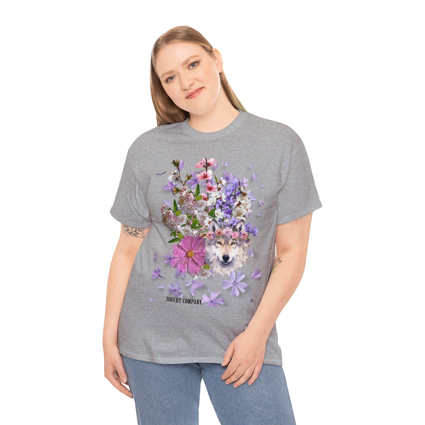 Flower Wolf, Unisex T-shirt