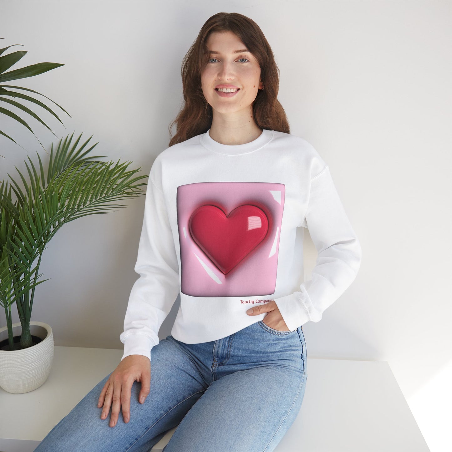 Bubble Heart, Unisex Crewneck Sweatshirt