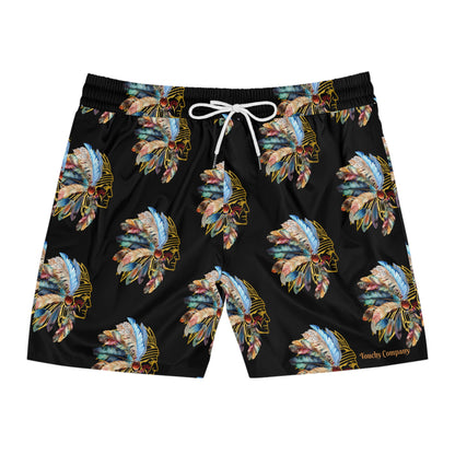 Mighty Indian, Mid-Length Swim Shorts