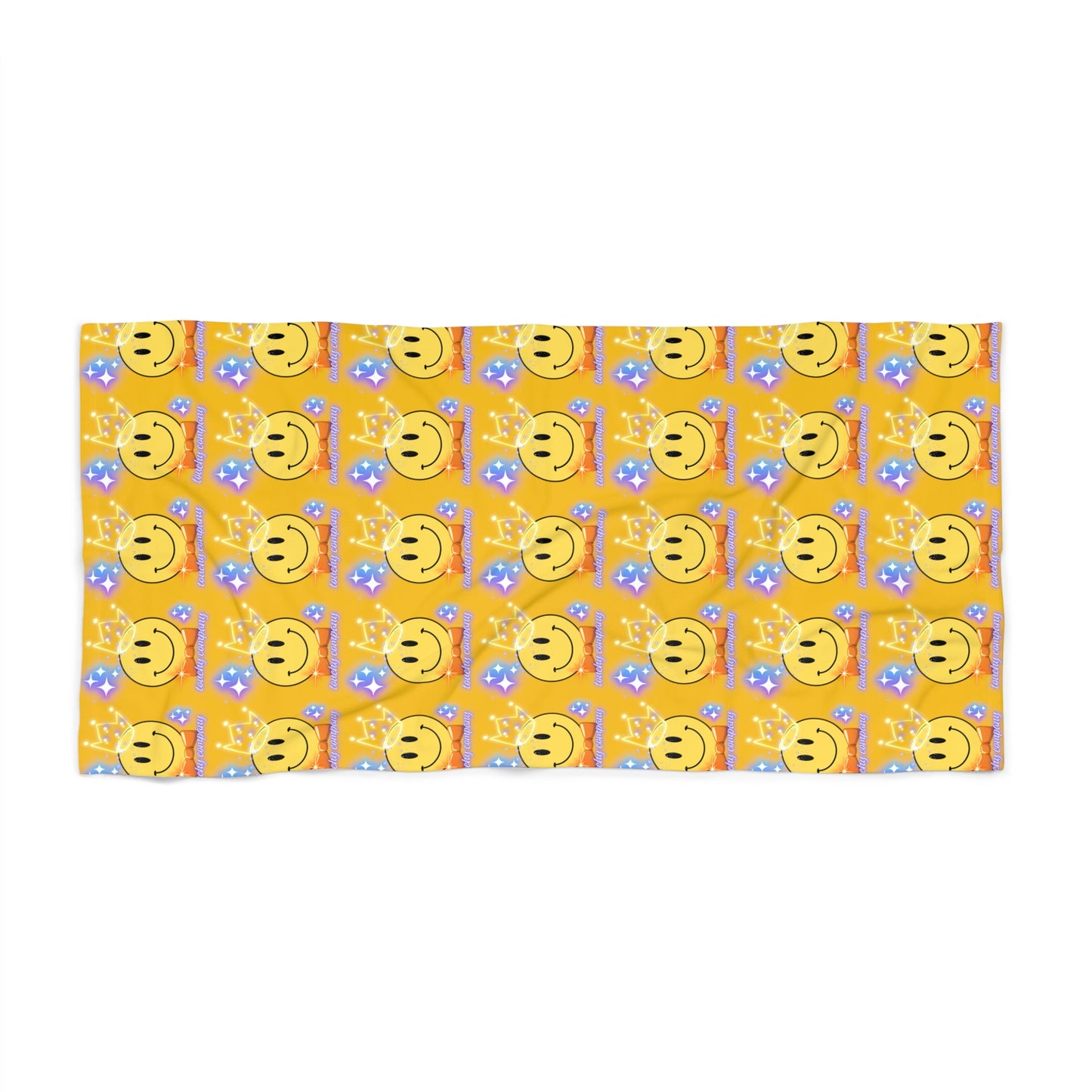 Smiley King, Beach Towel