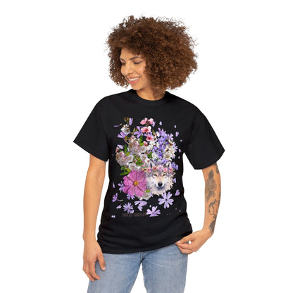 Flower Wolf, Unisex T-shirt