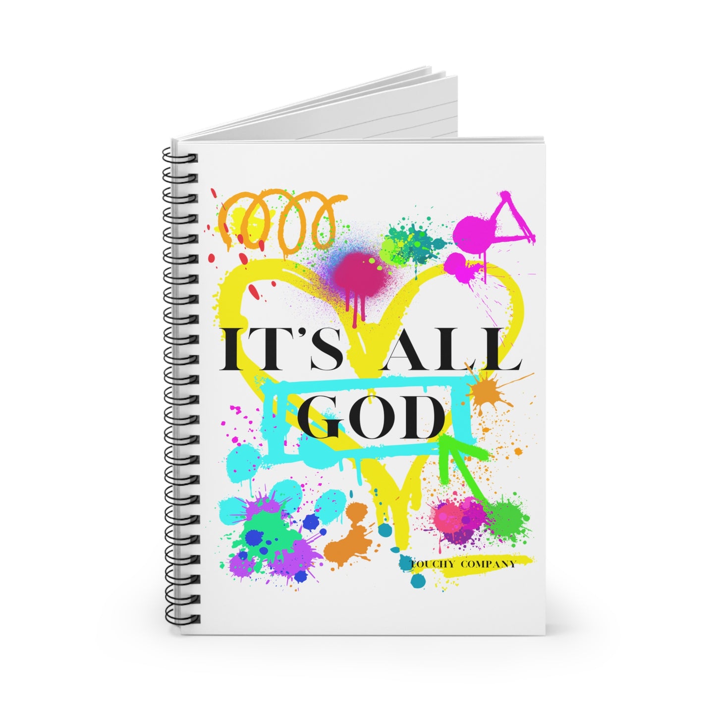 It's All God Paint Splat #1 Goals Journal