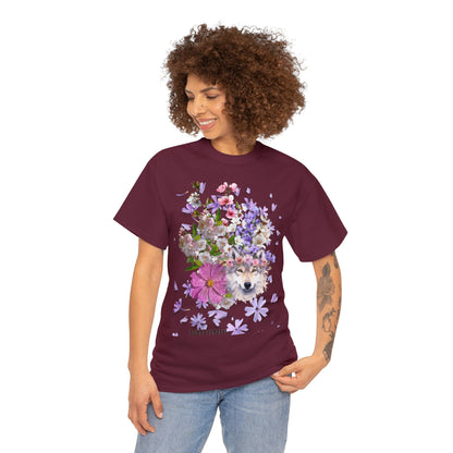 Flower Wolf, Unisex T-shirt