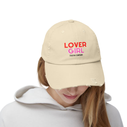 Lover Girl Unisex Distressed Cap