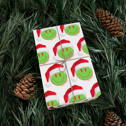 Green Face Gift Wrap Papers