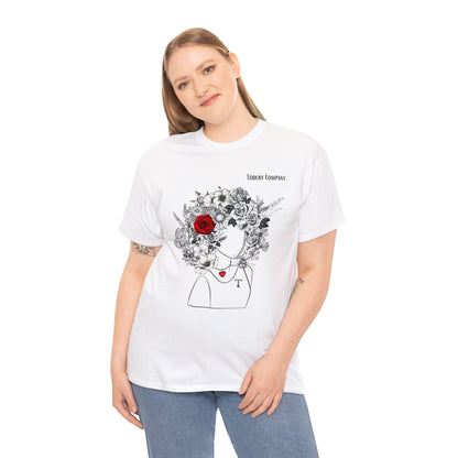 Red Rose Girl, Unisex T-Shirt