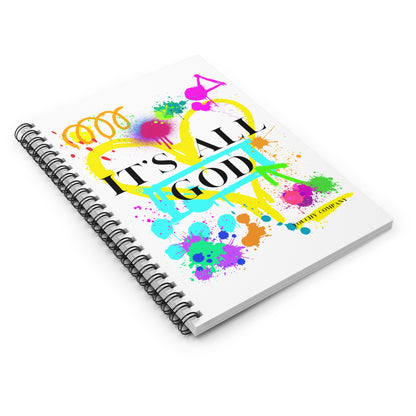 It's All God Paint Splat #1 Goals Journal