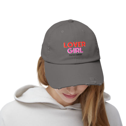 Lover Girl Unisex Distressed Cap