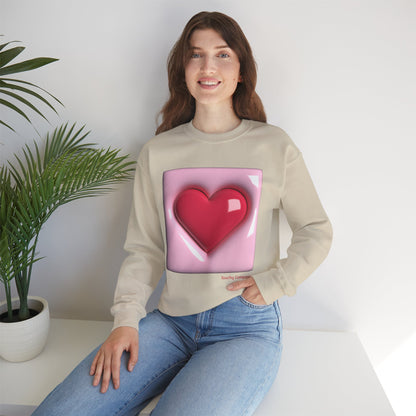 Bubble Heart, Unisex Crewneck Sweatshirt