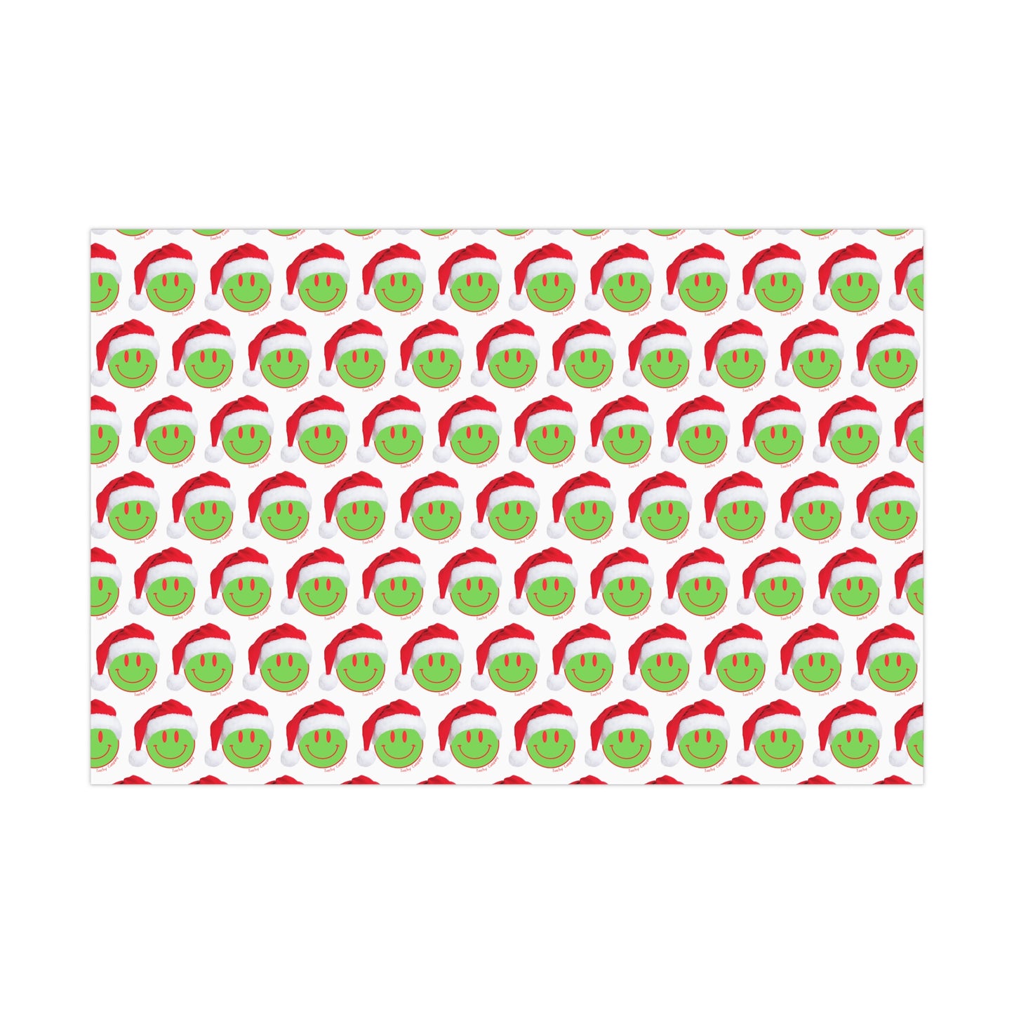 Green Face Gift Wrap Papers