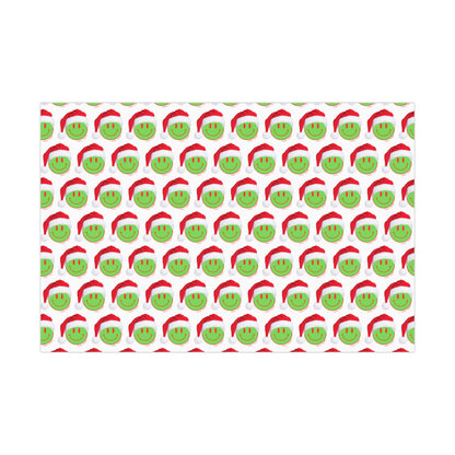 Green Face Gift Wrap Papers