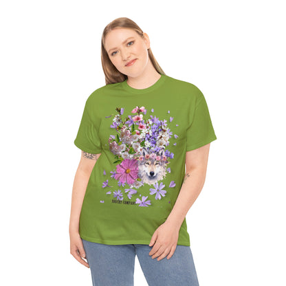 Flower Wolf, Unisex T-shirt