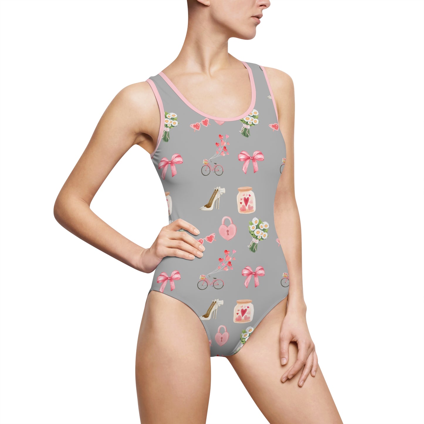 Love Notes, Classic One-Piece Swimsuit