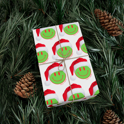 Green Face Gift Wrap Papers