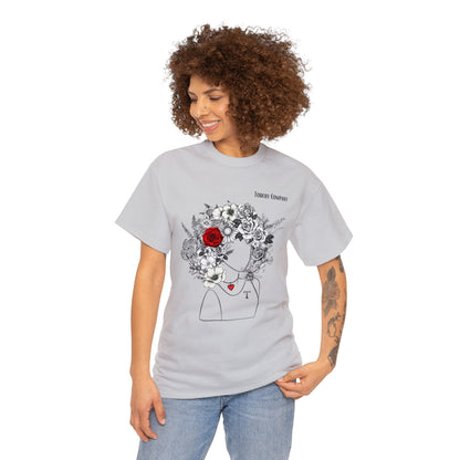 Red Rose Girl, Unisex T-Shirt