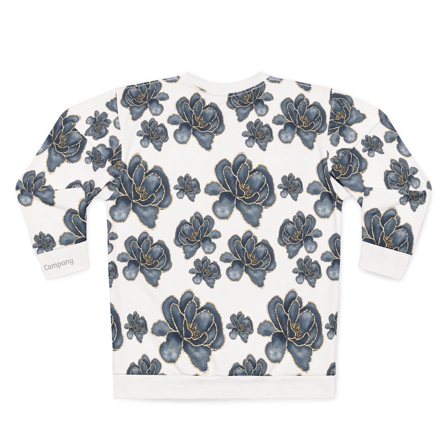 Denim Rose White Unisex Crewneck