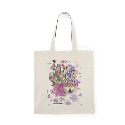 Flower Wolf, Tote Bag