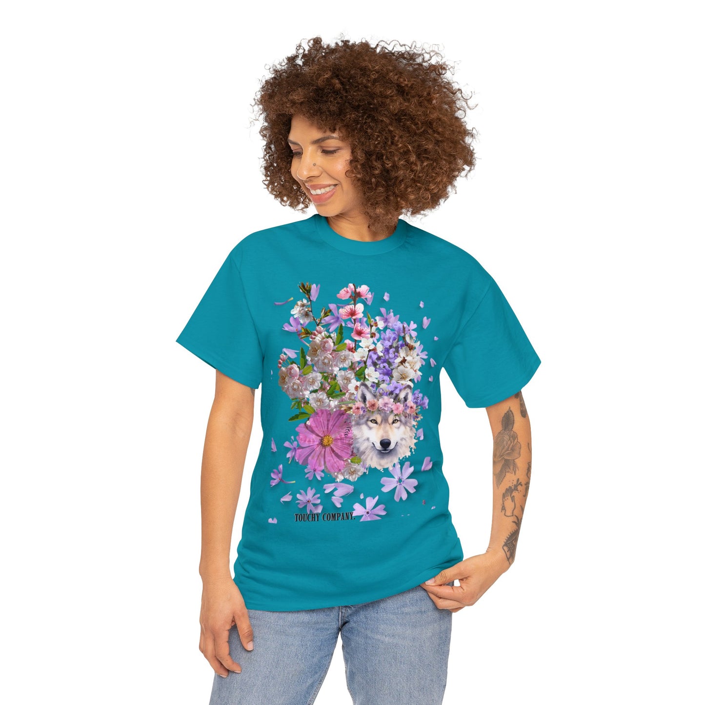 Flower Wolf, Unisex T-shirt