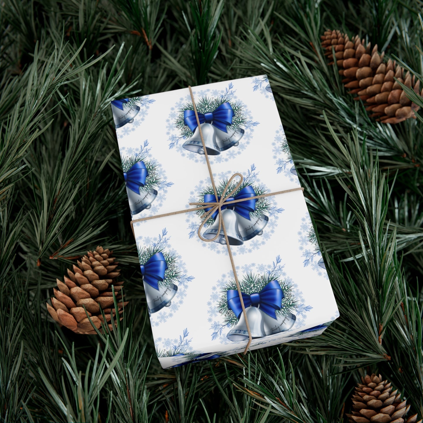 Siliver Bell Gift Wrap Papers